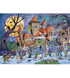 Puzzle Cobble Hill DoodleTown Casa Embrujada XXL de 500 Pzs