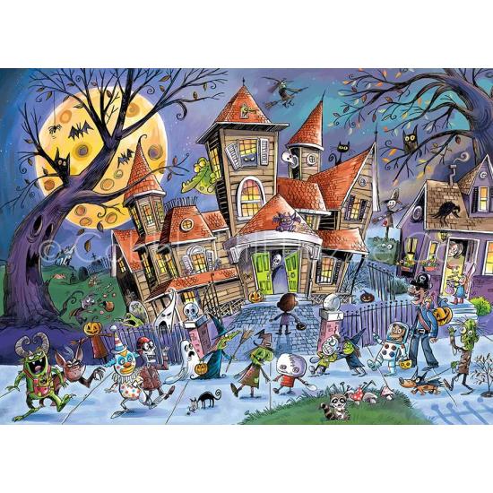 Puzzle Cobble Hill DoodleTown Casa Embrujada XXL de 500 Pzs Puzzle Cobble Hill DoodleTown Casa Embrujada XXL de 500 Pzs