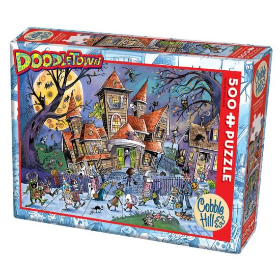 Puzzle Cobble Hill DoodleTown Casa Embrujada XXL de 500 Pzs Puzzle Cobble Hill DoodleTown Casa Embrujada XXL de 500 Pzs