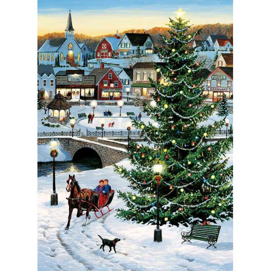 Puzzle Cobble Hill Árbol de Navidad XXL de 500 Piezas