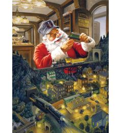 Puzzle Cobble Hill El Ferrocarril de Papá Noel XXL de 500 Pzs