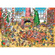 Puzzle Cobble Hill Elfos en el Trabajo de 1000 Piezas