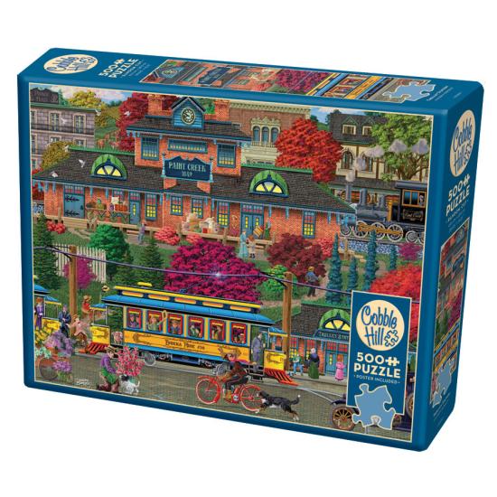 Puzzle Cobble Hill Estación de Tranvía XXL de 500 Piezas Puzzle Cobble Hill Estación de Tranvía XXL de 500 Piezas