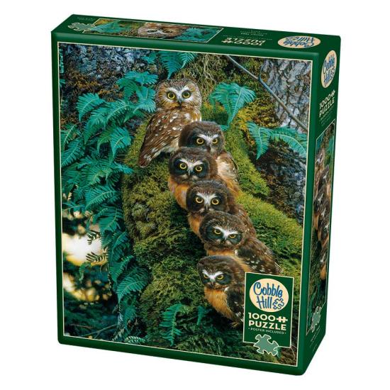 Puzzle Cobble Hill Familia de Búhos en el Árbol de 1000 Piezas