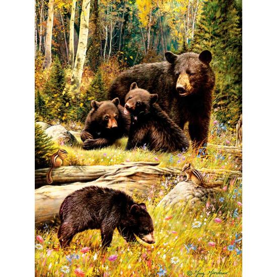 Puzzle Cobble Hill Familia de Osos Pardos de 500 Piezas