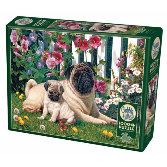 Puzzle Cobble Hill Familia de Pugs de 1000 Piezas Puzzle Cobble Hill Familia de Pugs de 1000 Piezas