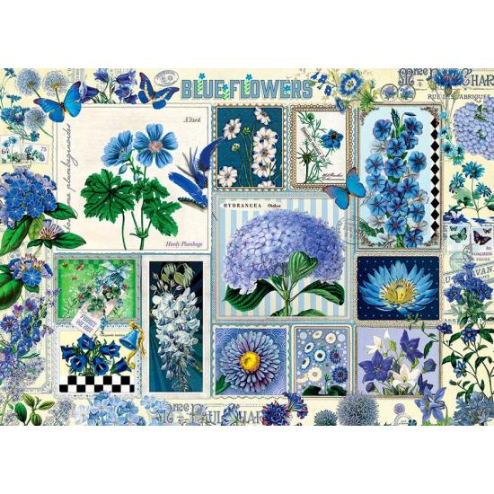Puzzle Cobble Hill Flores Azules de 1000 Piezas Puzzle Cobble Hill Flores Azules de 1000 Piezas