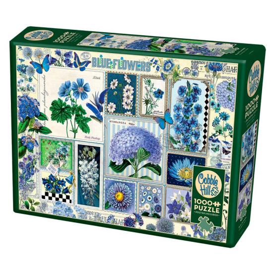 Puzzle Cobble Hill Flores Azules de 1000 Piezas Puzzle Cobble Hill Flores Azules de 1000 Piezas