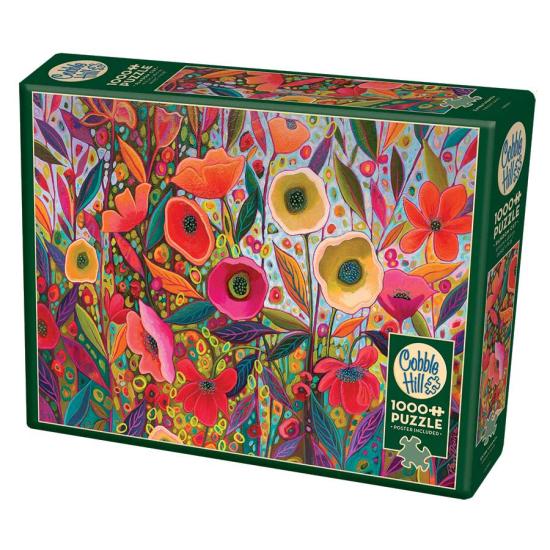 Puzzle Cobble Hill Flores de Colores de 1000 Piezas