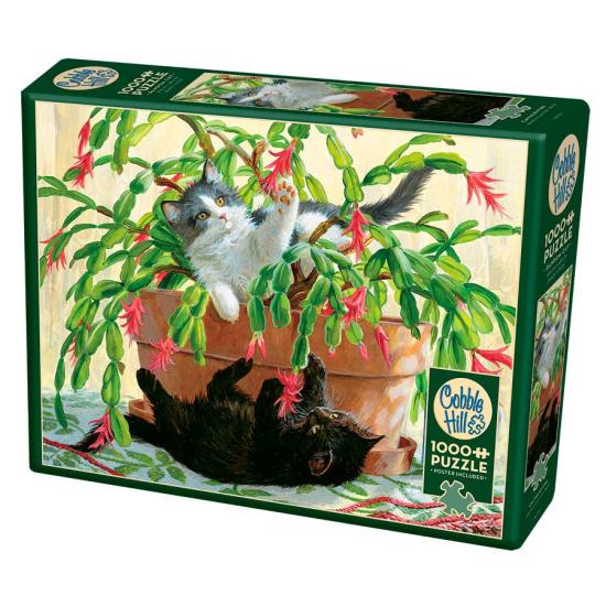 Puzzle Cobble Hill Gatitos y Cactus de 1000 Piezas Puzzle Cobble Hill Gatitos y Cactus de 1000 Piezas
