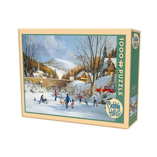 Puzzle Cobble Hill Hockey sobre Lago Helado de 1000 Piezas
