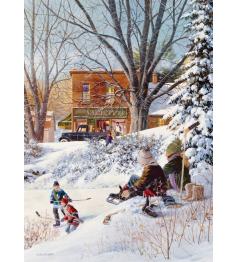 Puzzle Cobble Hill Jugando Sobre Hielo de 1000 Piezas