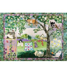 Puzzle Cobble Hill Los Gatos Tendidos de 1000 Piezas
