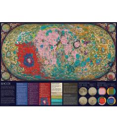 Puzzle Cobble Hill Mapa de La Luna de 1000 Piezas