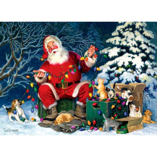 Puzzle Cobble Hill Pequeño Ayudante de Papá Noel de 500 Piezas Puzzle Cobble Hill Pequeño Ayudante de Papá Noel de 500 Piezas