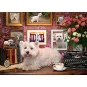 Puzzle Cobble Hill Perritos Westies de 1000 Piezas