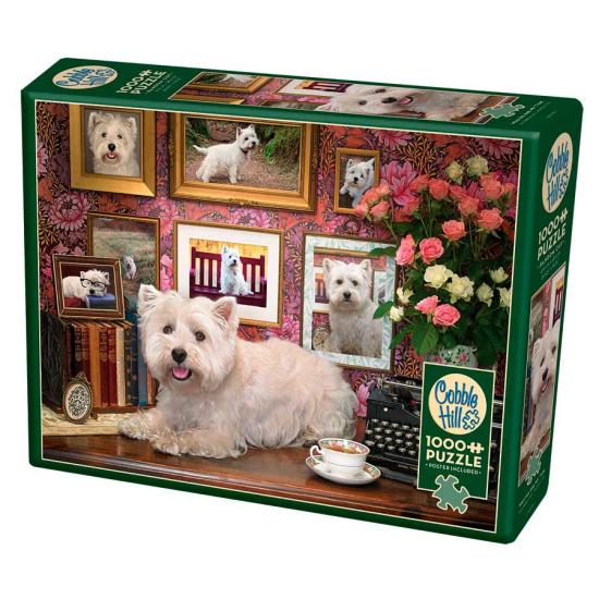 Puzzle Cobble Hill Perritos Westies de 1000 Piezas Puzzle Cobble Hill Perritos Westies de 1000 Piezas