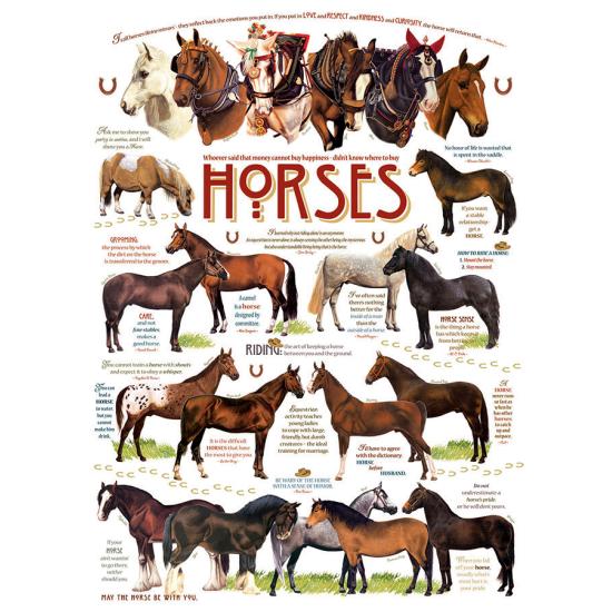 Puzzle Cobble Hill Raza de Caballos de 1000 Piezas Puzzle Cobble Hill Raza de Caballos de 1000 Piezas