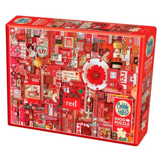 Puzzle Cobble Hill Rojo de 1000 Piezas Puzzle Cobble Hill Rojo de 1000 Piezas