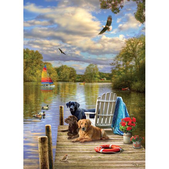 Puzzle Cobble Hill Tarde de Perros de 1000 Piezas Puzzle Cobble Hill Tarde de Perros de 1000 Piezas