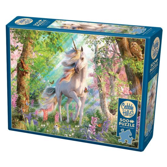 Puzzle Cobble Hill Unicornio en el Bosque XXL de 500 Piezas