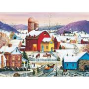 Puzzle Cobble Hill Vecinos de Invierno de 1000 Piezas