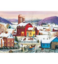Puzzle Cobble Hill Vecinos de Invierno de 1000 Piezas