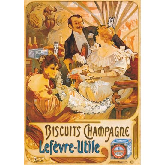 Puzzle D-Toys Biscuits Champagne Lefevre-Utile de 1000 Piezas