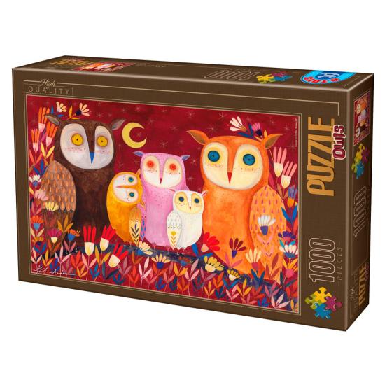 Puzzle D-Toys Búhos I de 1000 Piezas Puzzle D-Toys Búhos I de 1000 Piezas