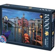 Puzzle D-Toys Canal del Puente Rialto, Venecia de 1000 Piezas