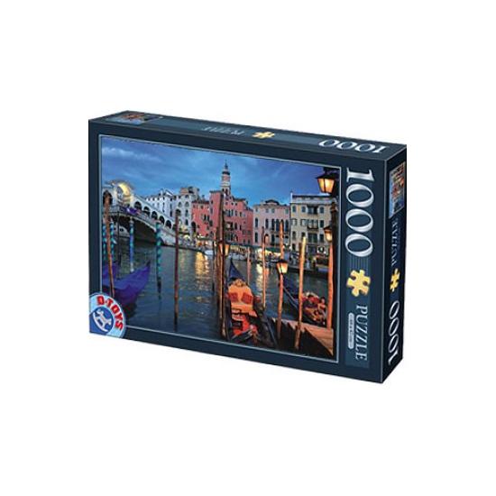 Puzzle D-Toys Canal del Puente Rialto, Venecia de 1000 Piezas
