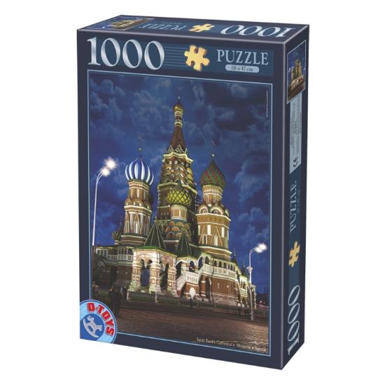 Puzzle D-Toys Catedral de San Basilio, Moscú de 1000 Piezas Puzzle D-Toys Catedral de San Basilio, Moscú de 1000 Piezas