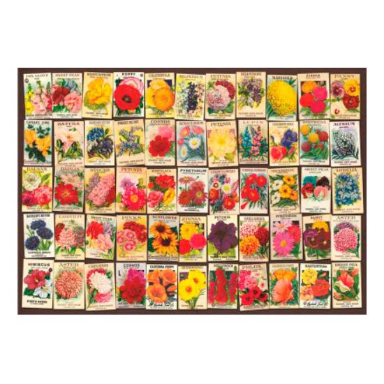Puzzle D-Toys Collage Vintage, Flores de 1000 Piezas