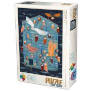 Puzzle D-Toys El Hogar de los Buhos de 1000 Piezas