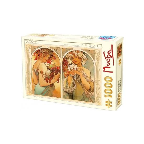 Puzzle D-Toys Flores y Frutas de 1000 Piezas