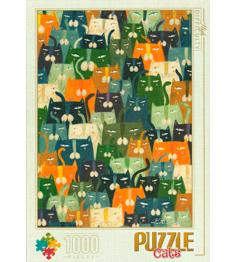 Puzzle D-Toys Gatos de 1000 Piezas