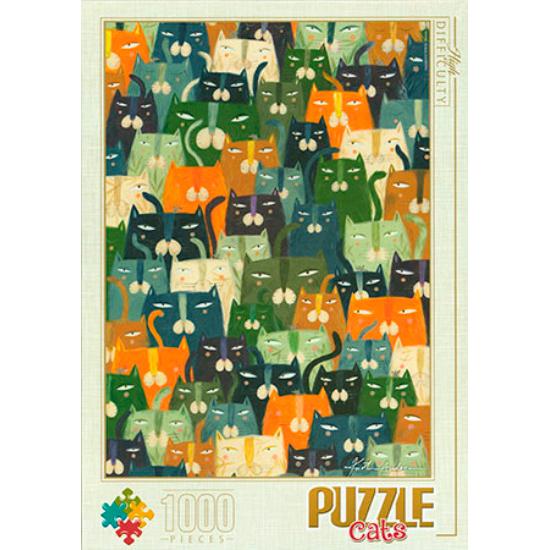 Puzzle D-Toys Gatos de 1000 Piezas