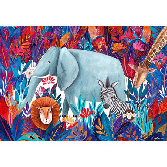 Puzzle D-Toys Jungla Africana de 1000 Piezas