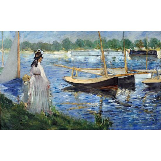 Puzzle D-Toys Los Bancos del Sena en Argenteuil de 1000 Piezas