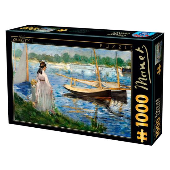 Puzzle D-Toys Los Bancos del Sena en Argenteuil de 1000 Piezas