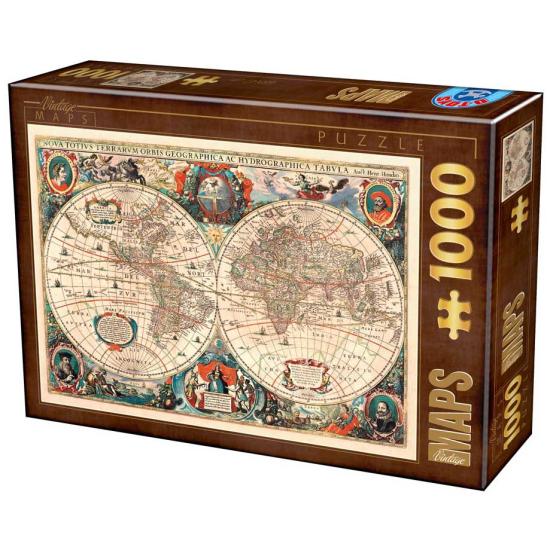 Afectar De confianza cinturón Comprar Puzzle D-Toys Mapa del Mundo Vintage de 1000 Piezas -  D-TOYS-75710-01