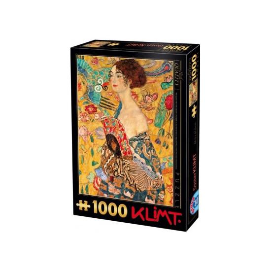 Puzzle D-Toys Mujer con Abanico de 1000 Piezas Puzzle D-Toys Mujer con Abanico de 1000 Piezas