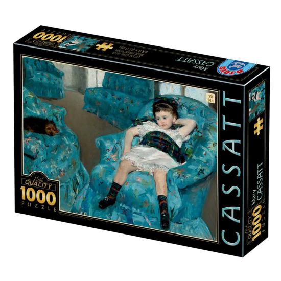 Puzzle D-Toys Niñita en un Sillón Azul de 1000 Piezas Puzzle D-Toys Niñita en un Sillón Azul de 1000 Piezas