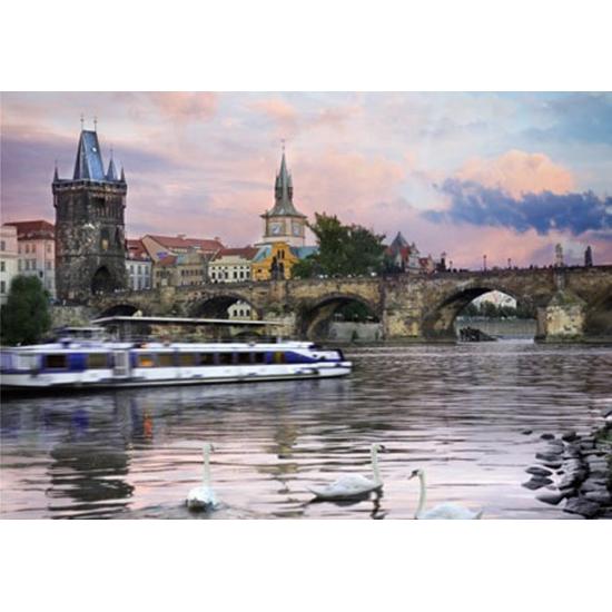 Puzzle D-Toys Paseo en Barco por Praga, República Checa de 1000