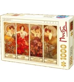 Puzzle D-Toys Piedras Preciosas y Flores de 1000 Piezas
