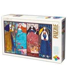 Puzzle D-Toys Princesas de Cuentos de 2000 Piezas