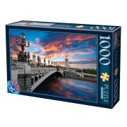Puzzle D-Toys Puente de Alexander, París de 1000 Piezas