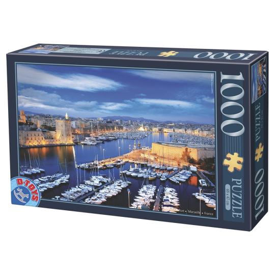 Puzzle D-Toys Puerto de Marsella, Francia de 1000 Piezas