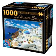 Puzzle D-Toys Santorini, Grecia de 1000 Piezas