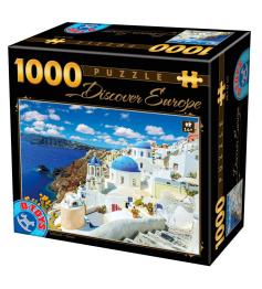 Puzzle D-Toys Santorini, Grecia de 1000 Piezas
